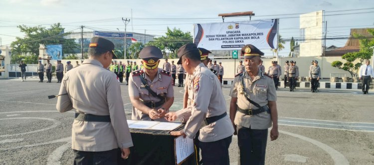 Estafet Kepemimpinan Bergulir di Polres Sikka, Kompol Jerry Manafe Jadi Wakapolres, Iptu Wilhelmus Besi Tuba Pimpin Polsek Bola