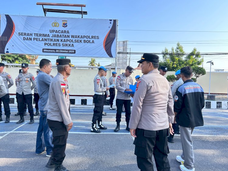 Wakapolres Sikka Pimpin Apel Fungsi, Propam Bergerak Tegakkan Ketertiban Personel