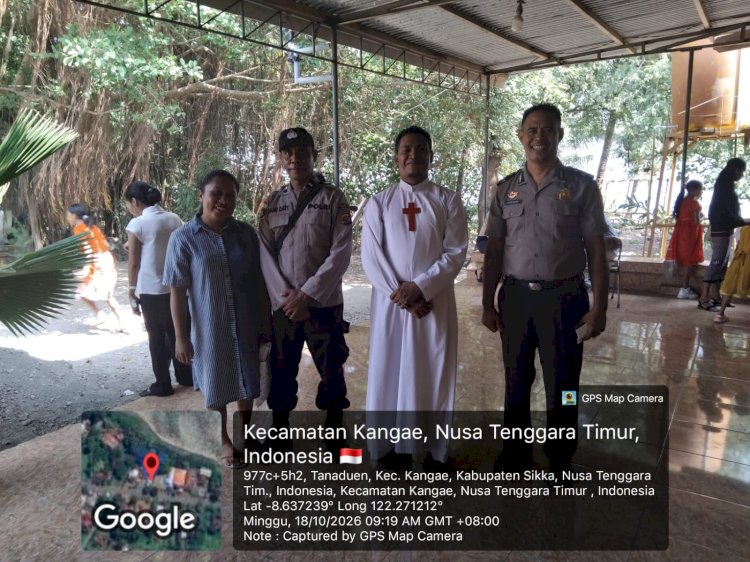 Polres Sikka dan Jajaran Polsek Bergerak Serentak, Patroli Minggu Kasih Jamin Keamanan dan Kindusivitas Ibadah