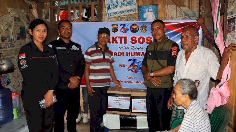 Bukan Sekadar Seremoni, Humas Polres Sikka Buktikan Kepedulian Lewat Aksi Nyata
