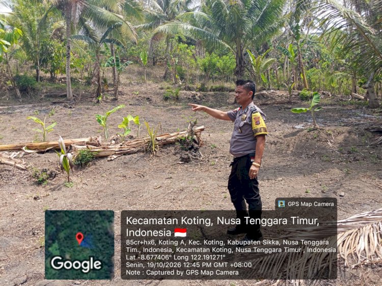 Polres Sikka Sisir Enam Kecamatan, 4,3 Hektare Lahan Dipetakan untuk Dukung Ketahanan Pangan