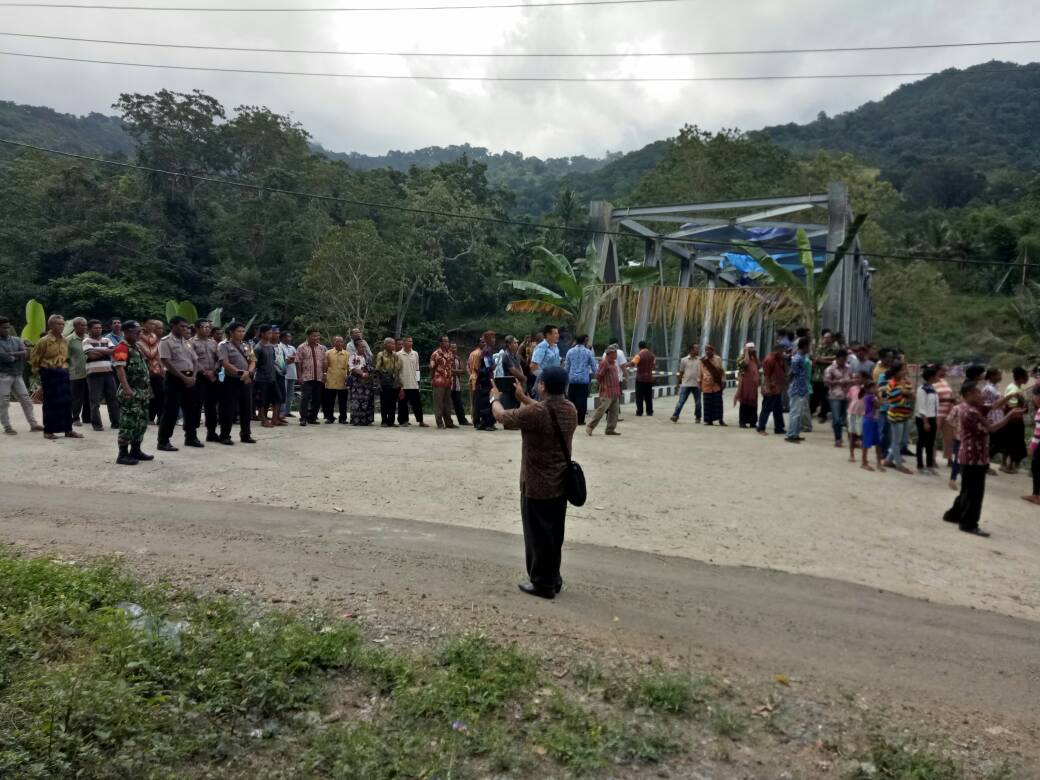 Polsek Paga Gelar Pengamanan Acara Peresmian Jembatan Ansar Suepoa oleh Bupati Sikka