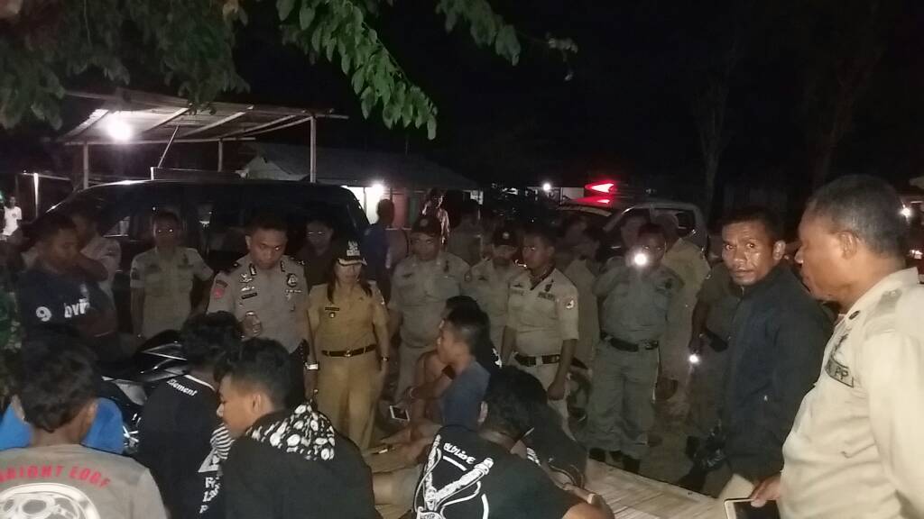 Polsek Alok Gelar Patroli Gabungan Bareng TNI dan Pol PP di Kota Maumere