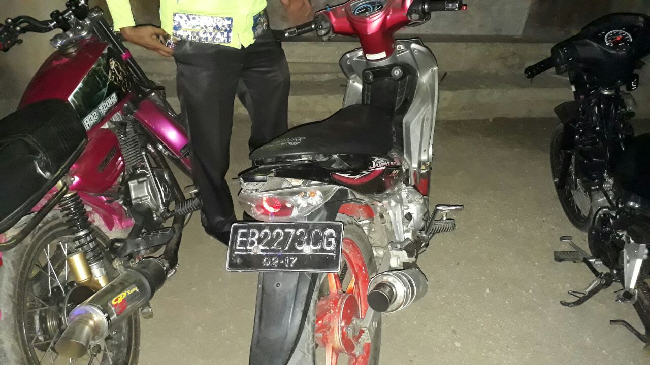 K2YD di Sikka : Polisi Amankan 6 Unit Motor Berknalpot Racing